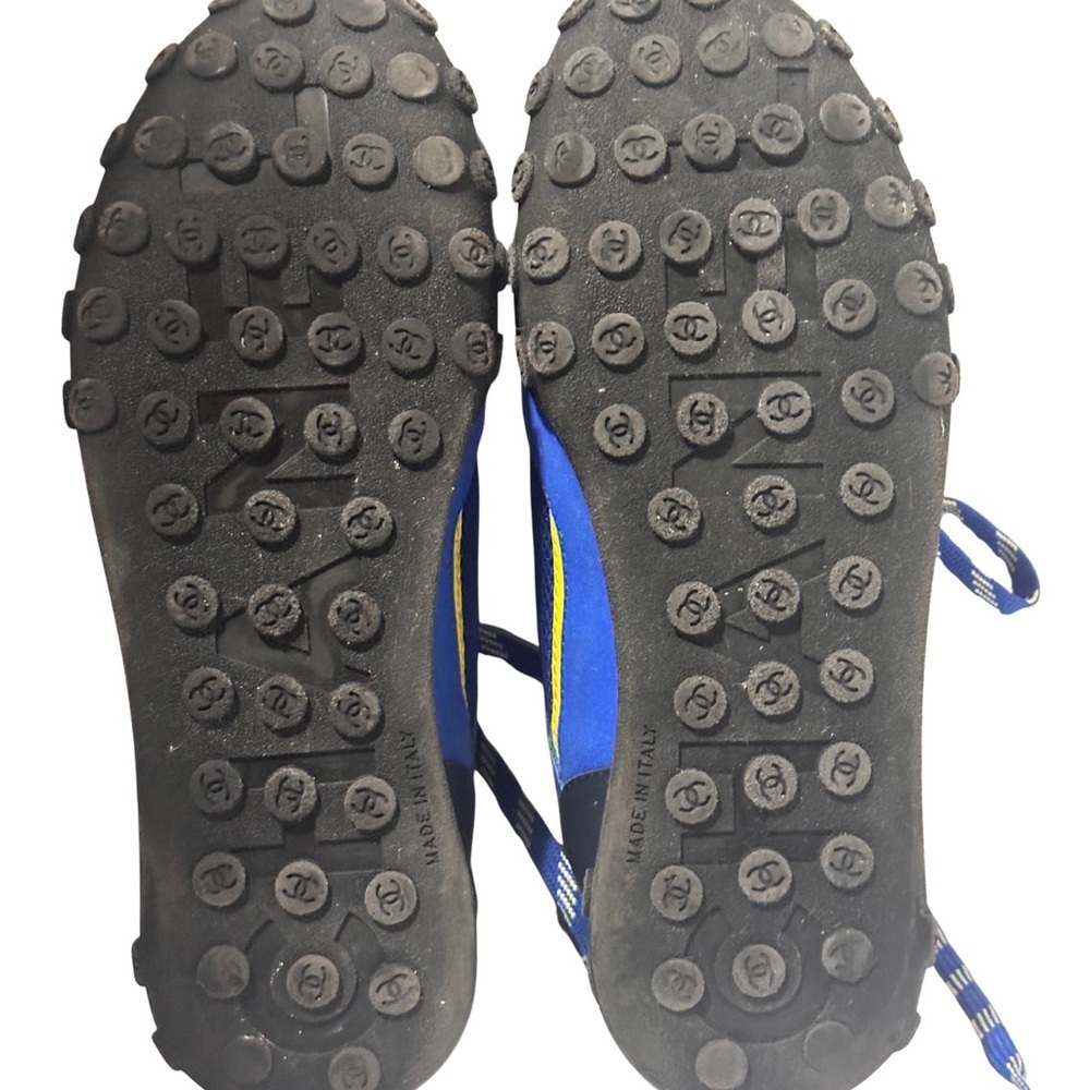 CHANEL Blue and Yellow Athletic Shoes - Picture 4 of 4